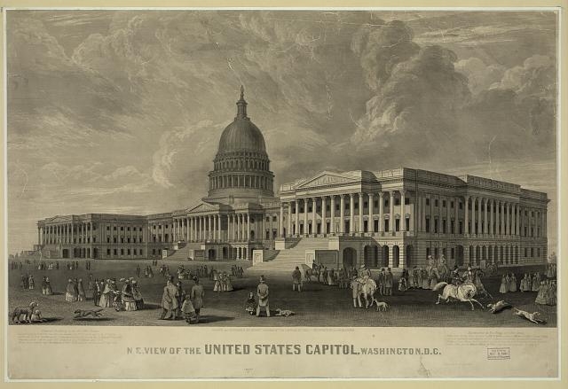 N.E. view of the United States Capitol, Washington, D.C....