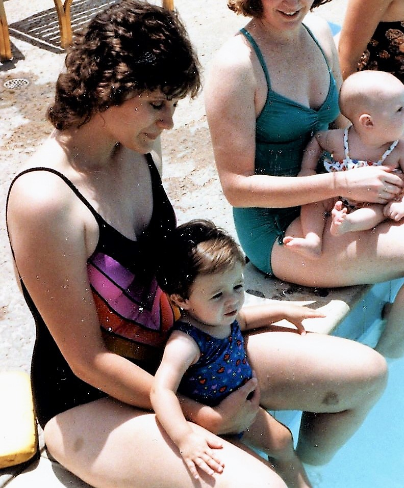 First swimming lesson at age one.