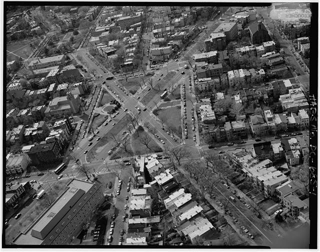 1. AERIAL VIEW OF SEWARD SQUARE, LOOKING SOUTHWEST. -...