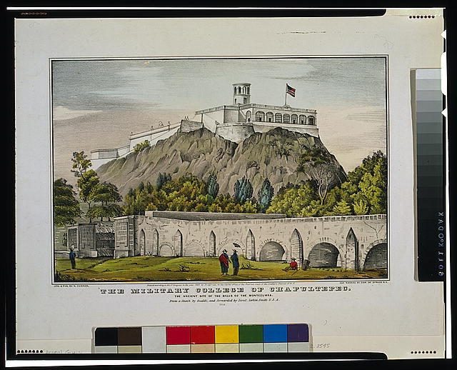 The Military College of Chapultepec, the ancient site of...