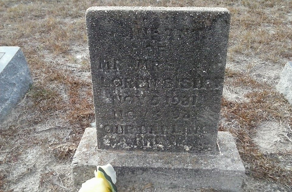 Infant Bishop gravesite