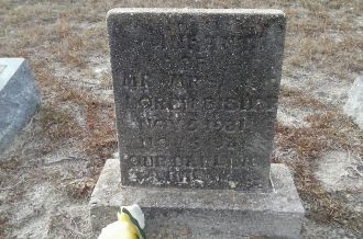 Infant Bishop gravesite