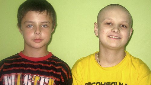 Nikolai (right) and his brother