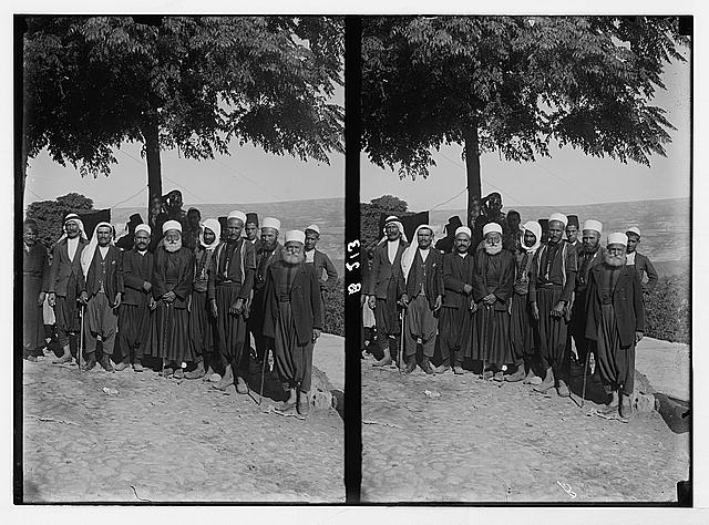 Costumes, characters, etc. Group of Druse [i.e., Druze]