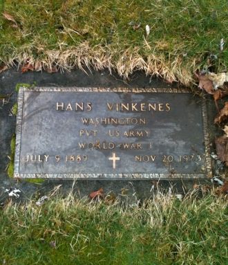 Hans Vinkenes gravesite
