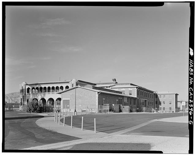 VIEW OF HARVEY HOUSE FROM EAST PARKING LOT FACING...