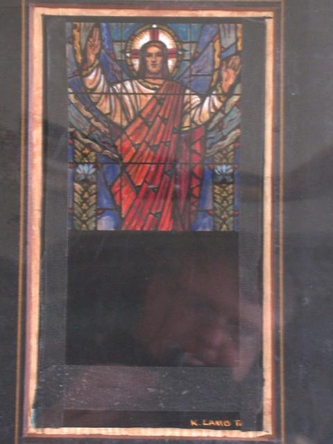 [Design drawing for stained glass "proposed Chancery...