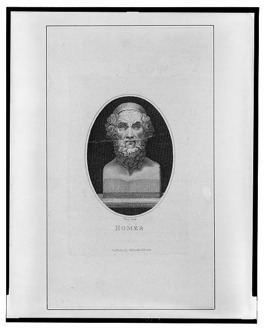 [Sculpture of Homer, bust portrait, facing front] / Leney...