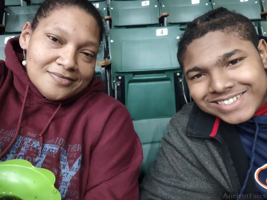 Elijah at his first basketball game