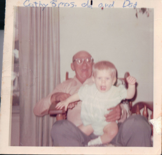 Stephen with grand daughter Cathy in about 1969.