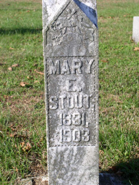 Stout, Mary E.-Tombstone