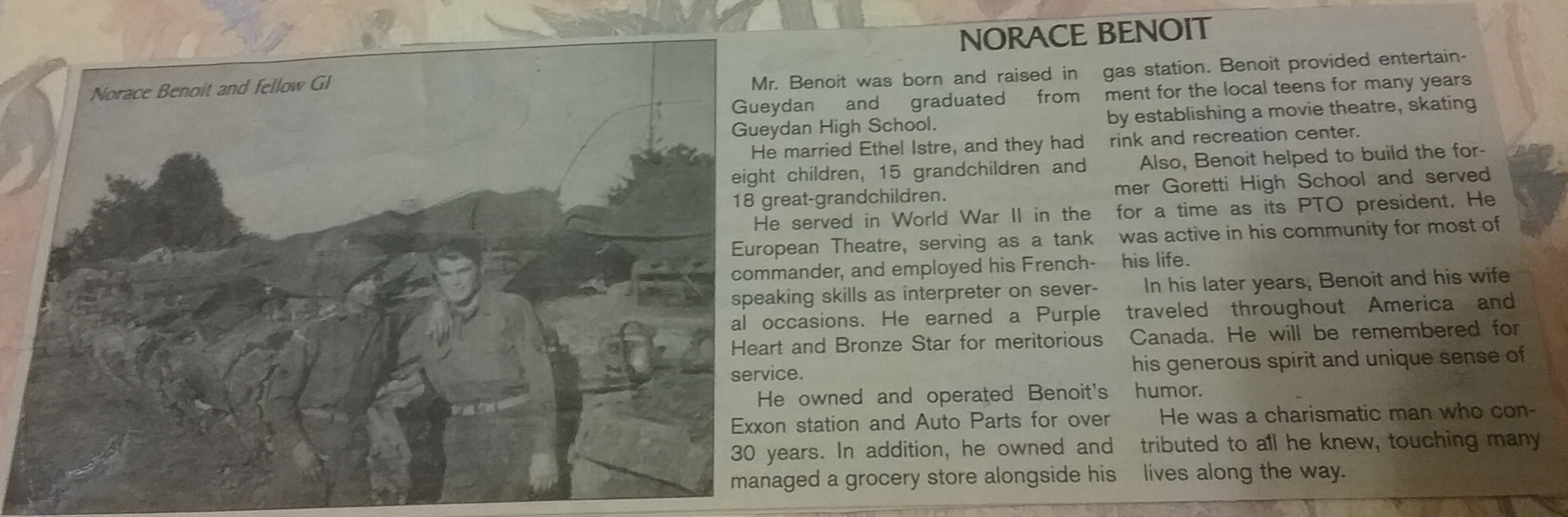 Norace Paul Benoit 1923-2008