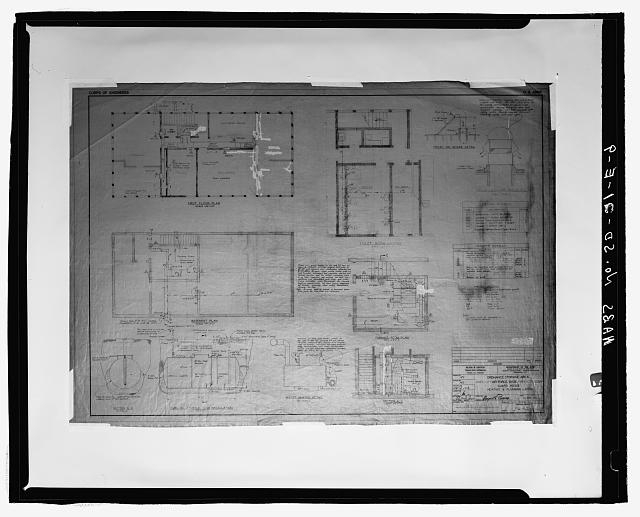 9. Heating & Plumbing layout. This is the only extant...