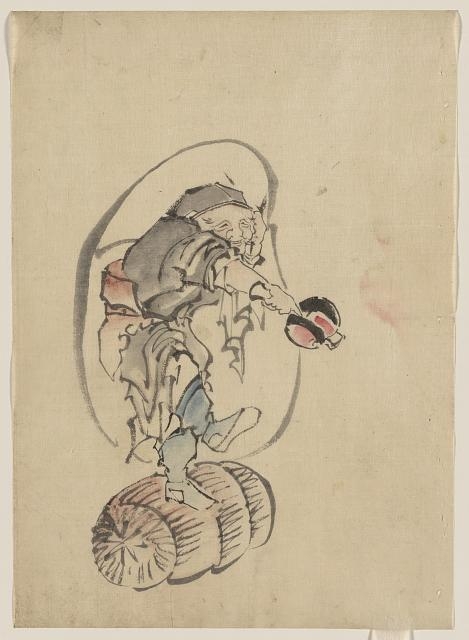 [Hotei, the god of good fortune, one of the seven lucky...