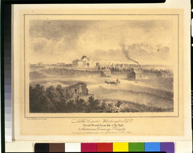The Capitol--Washington, D. C.--West front from the City...