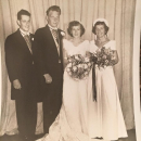 Margaret Theresa (O'Hara)Tipton--Wedding Day to Franklin Tipton with Johnny and Rita