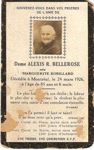 Marguerite (Robillard) Bellerose