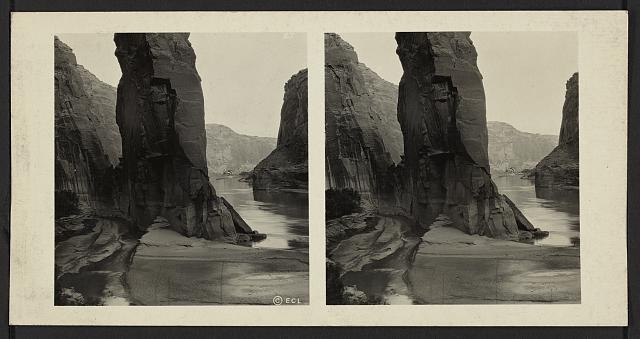 Sentinel Rock at the mouth of Waweap Creek / E.C.L.