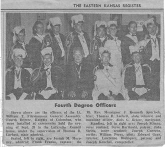 Frank Franko &  Knights of Columbus, KS