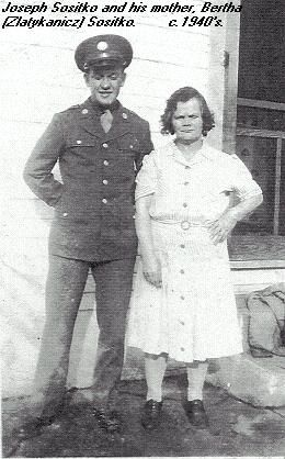 Joseph Sositko and his mother
