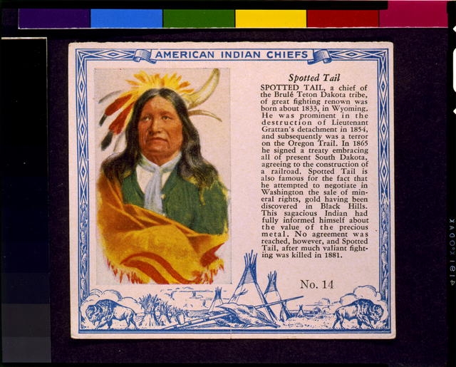 American Indian chiefs. Spotted Tail