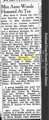 Margaret Theresa Barron--Portland Press Herald(23 jul 1950)