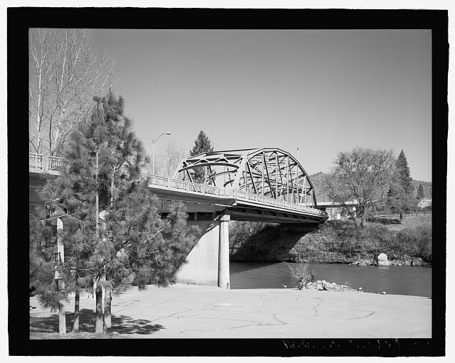 General perspective view of the Depot Street Bridge, view...