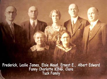 Family of William Tuck and Fanny Charlotte KING Tuck 