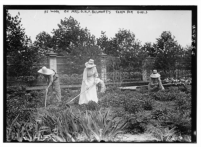 At work on Mrs. Belmont's Farm for girls