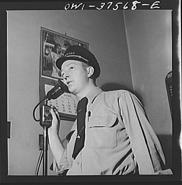 Cincinnati, Ohio. Calling buses at the Greyhound bus...