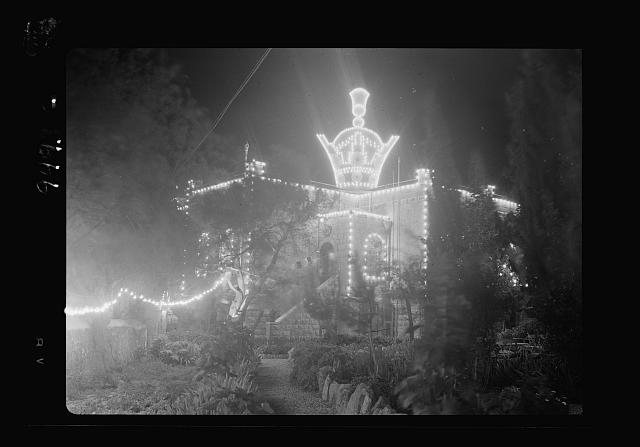 Iranian Consulate. Night illuminations, April 25, 1939....