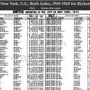 Richard DeFronzo --New York, New York, U.S., Birth Index, 1910-1965(1945)
