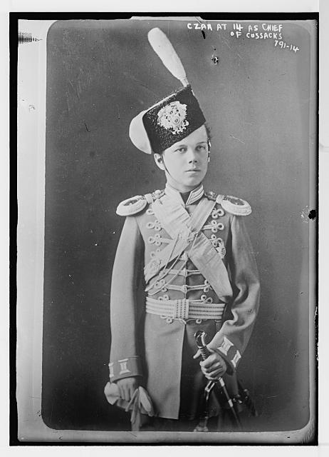 Czar at age 14, as Chief of Cossacks