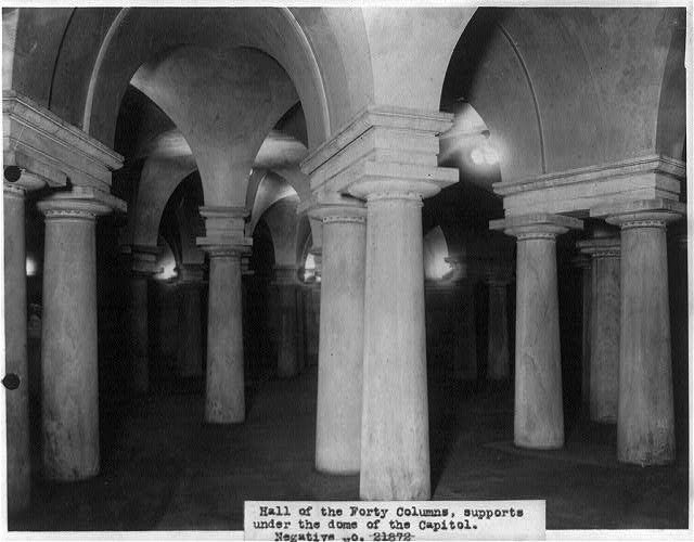 [U.S. Capitol interiors: Hall of the Forty Columns,...