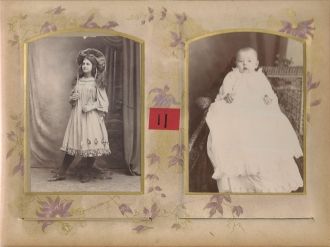 Unknown girl and baby