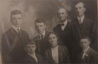 Jeremiah Robert Guiney Sr--1865 with Father Daniel, Margaret, William ,John, Simeon, Frances
