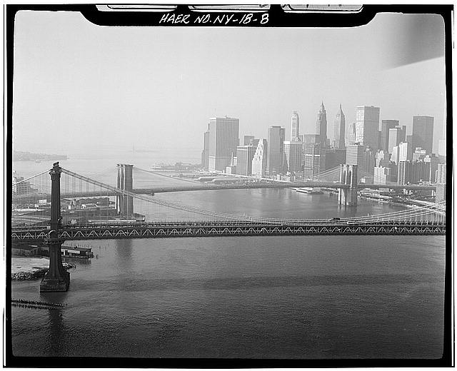 8. View looking SW with Manhattan Bridge in foreground....