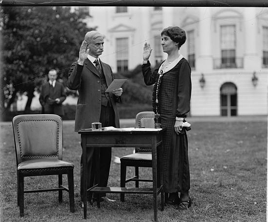 Mrs. Coolidge votes by mail, 10/30/24