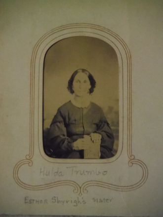 Huldah Trumbo (b 1810-1892)  Maiden name Downs