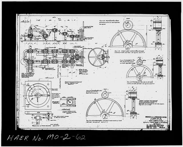 62. Photocopy of drawing (original plan M9) BRIDGE....