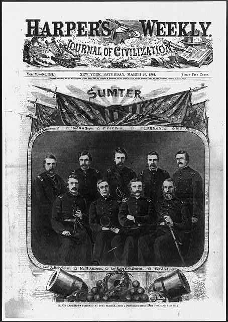 Major [Robert] Anderson's command at Fort Sumter
