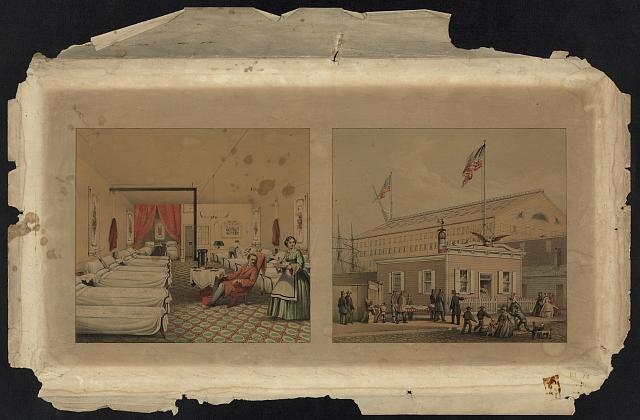 [Interior and exterior views of the Union Volunteer...