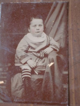 Unknown child, tintype