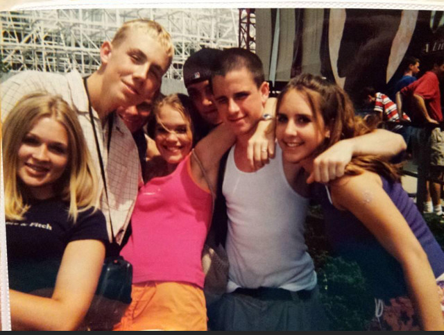 9th Grade End of Year Field Trip to King’s Island. Jamie is the tall blonde guy that my arm is around. Who would’ve thought 4 yrs later you would be gone?