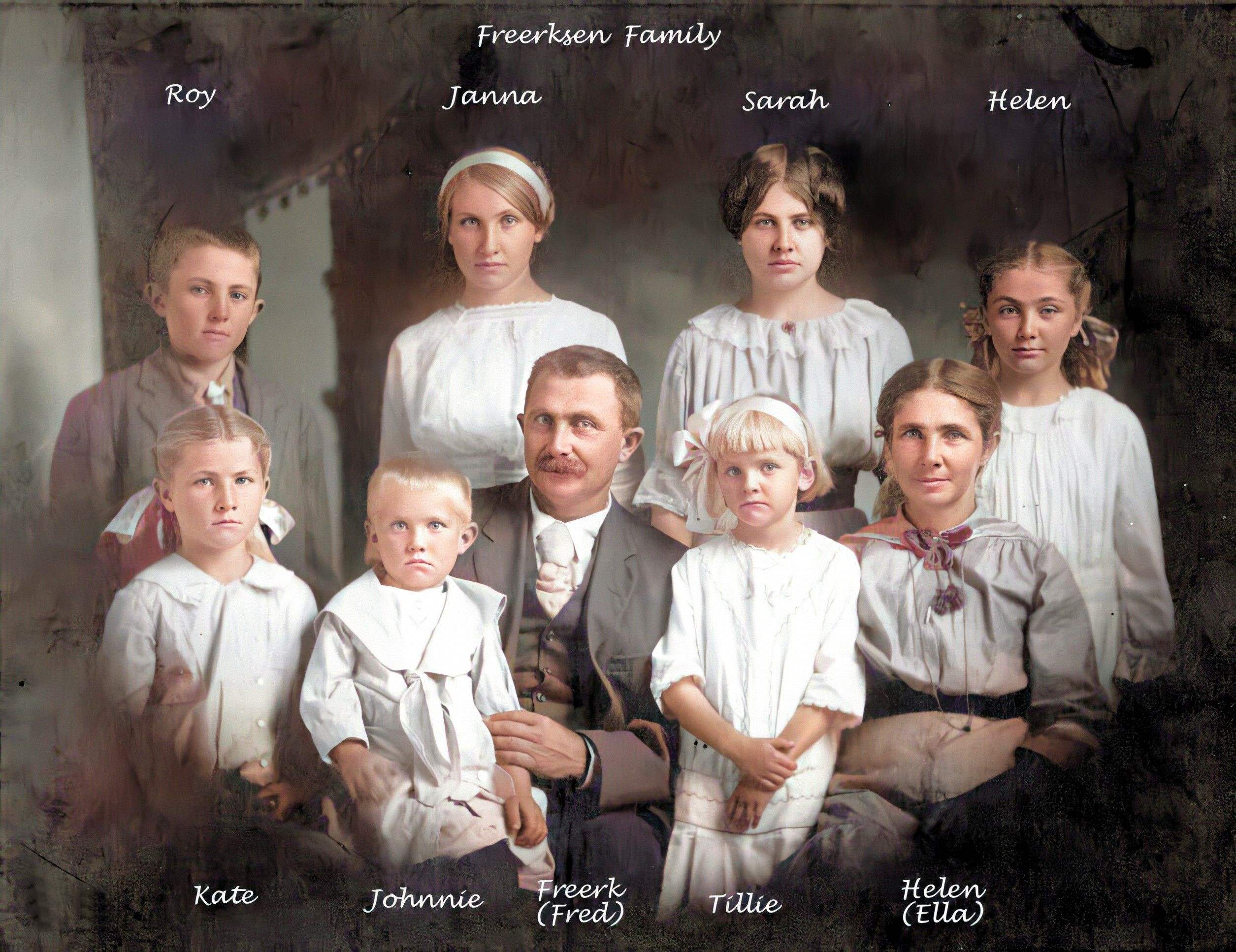 Fred and Ella Freerksen Family