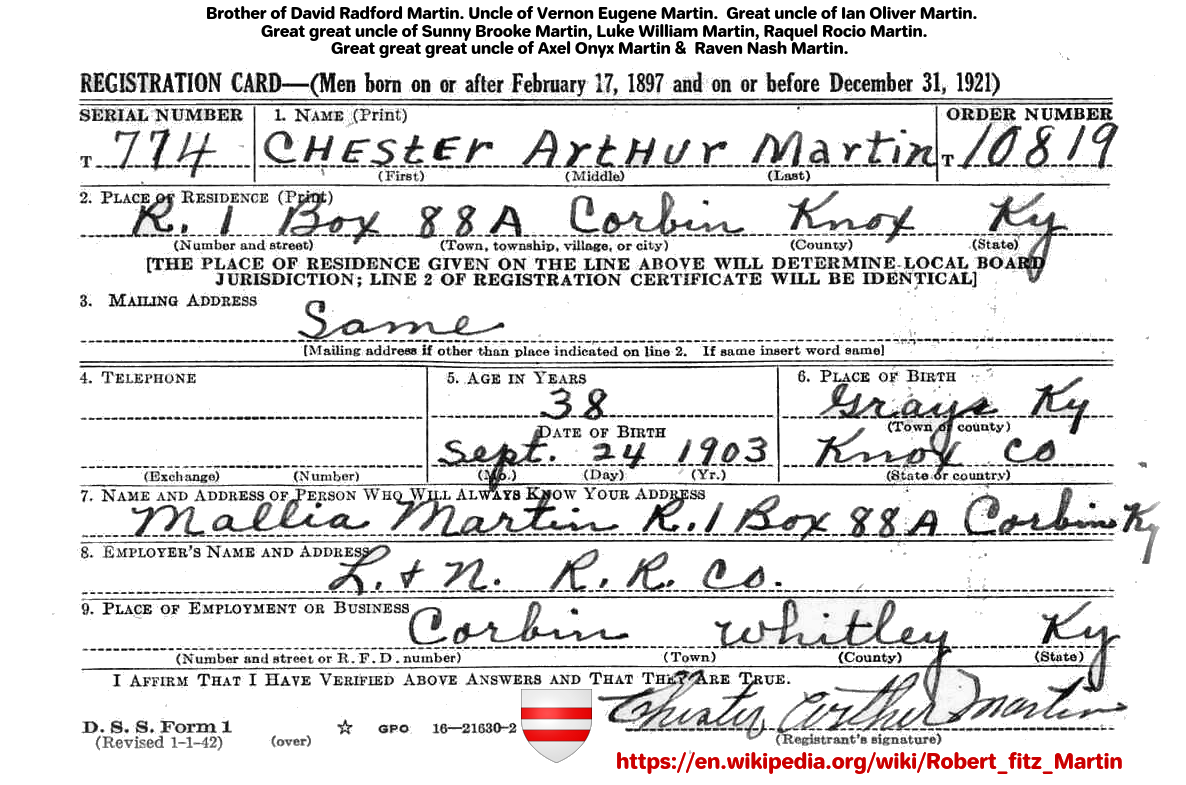Chester Arthur Martin