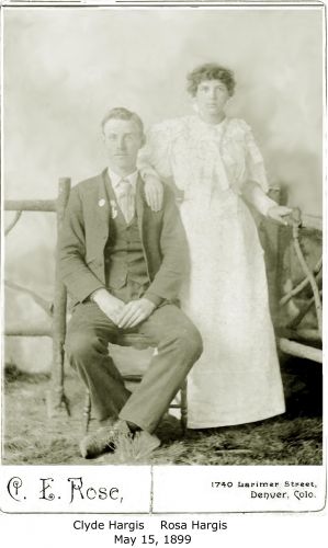 Clyde L. and Rosa Hargis wedding photo