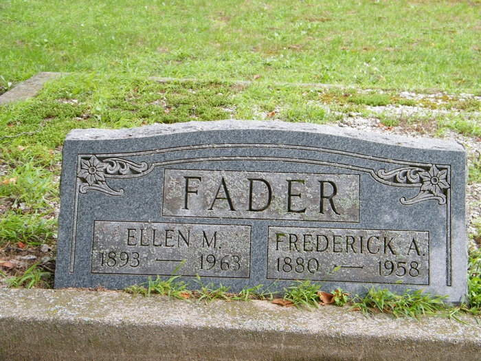 Fred and Helen Fader gravesite