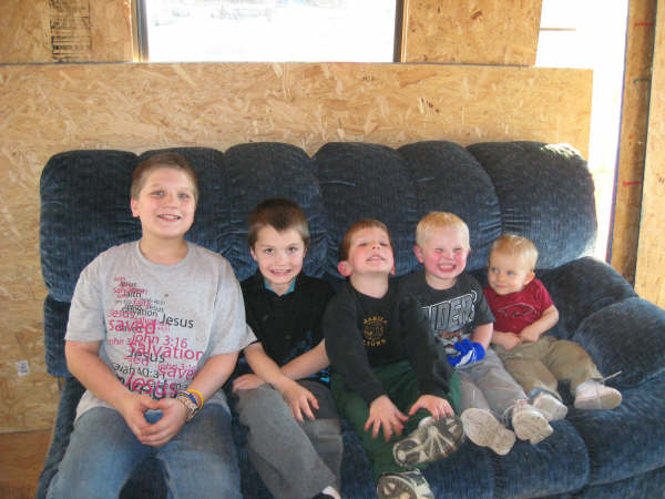 Five of my brother's grandson's