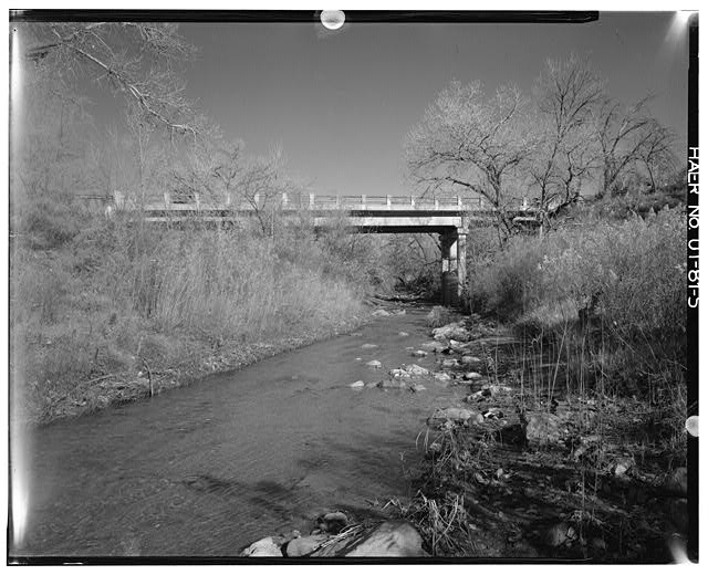 5. VIEW OF WEST SIDE AND CREEK CHANNEL - La Verkin Creek...